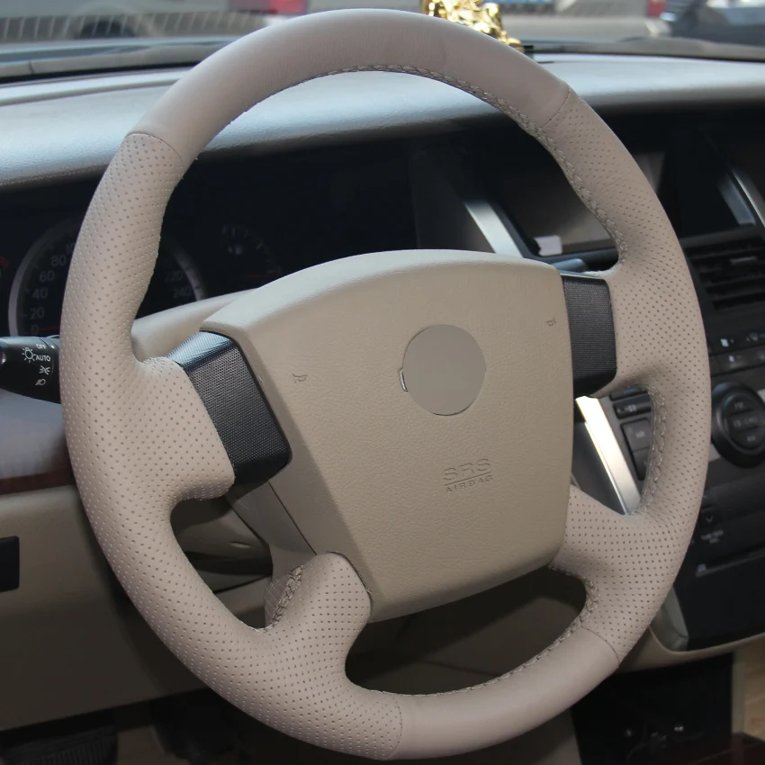 Прошитая вручную Обложка рулевого колеса для Nissan Teana 2003 2008 Old Renualt Samsung SM5|car steering wheel