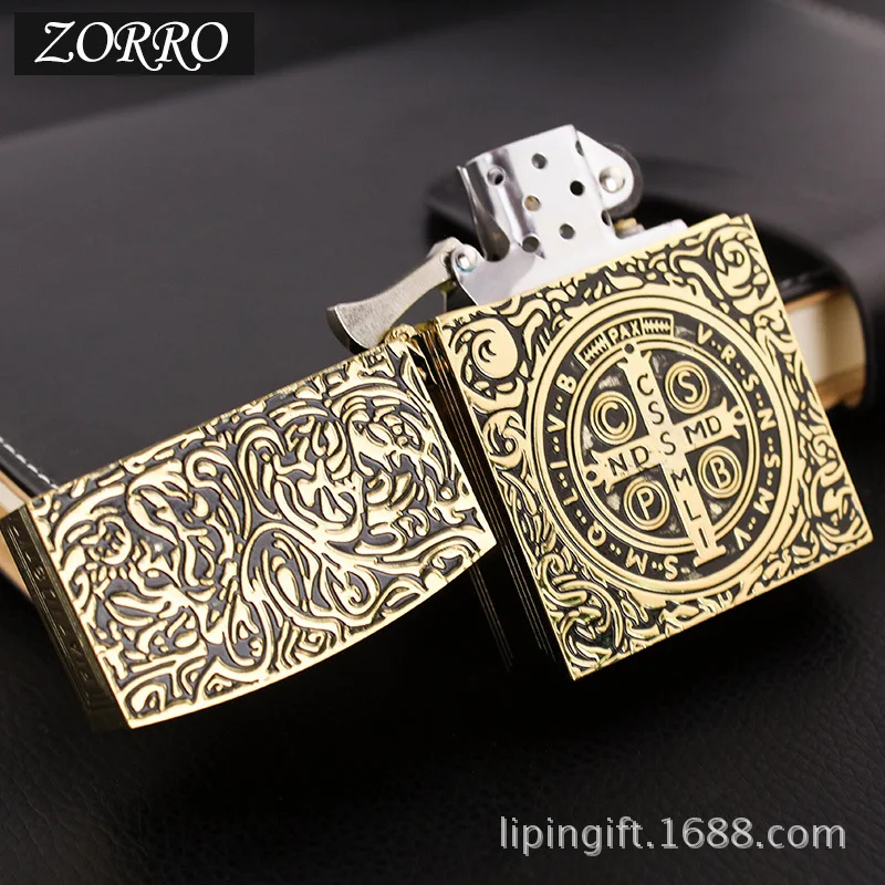 Керосиновая Зажигалка Zorro Constantine, винтажная керосиновая масляная зажигалка с подарочной коробкой, гаджеты для мужчин, керосиновая зажигалка, прикуриватель