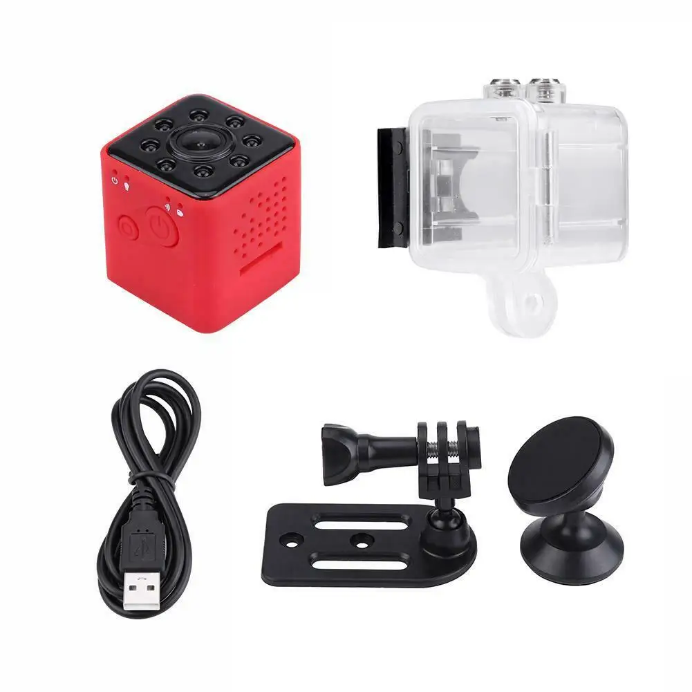 

SQ23 Mini Camera HD Micro Camera Night Vision MonitorDVR DV+WIFI 1080P Recorder Red
