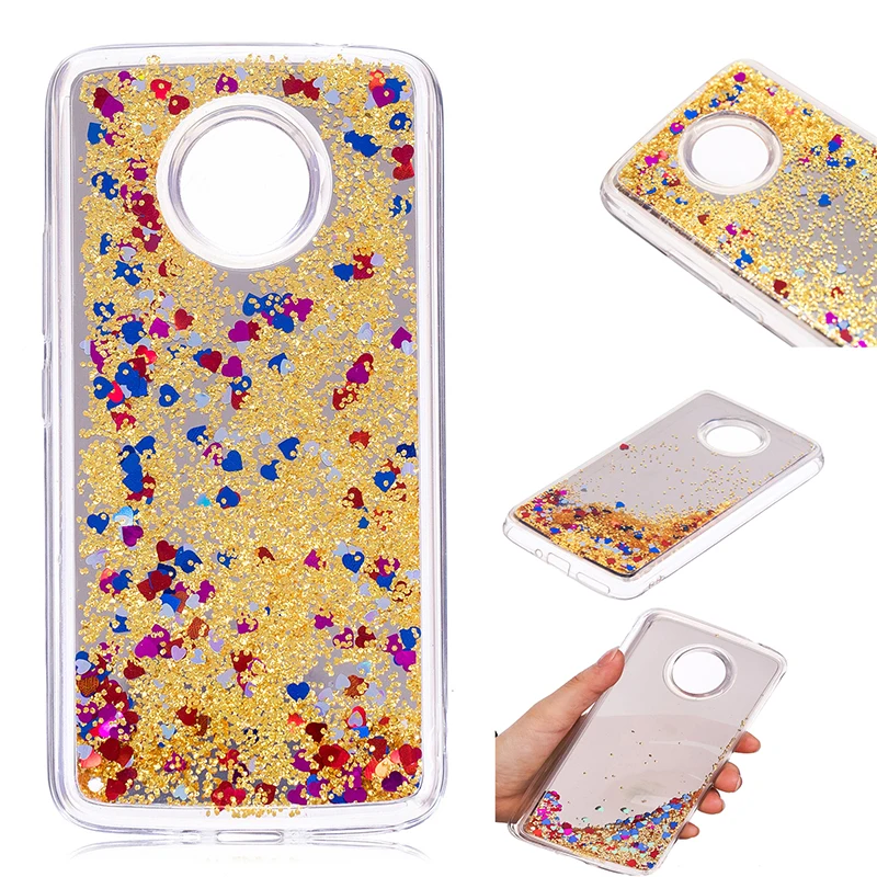 Case for Moto E4 Plus E5 Quicksand Back Cover Bling mirror Motorola X4 2017 Eurasian version |