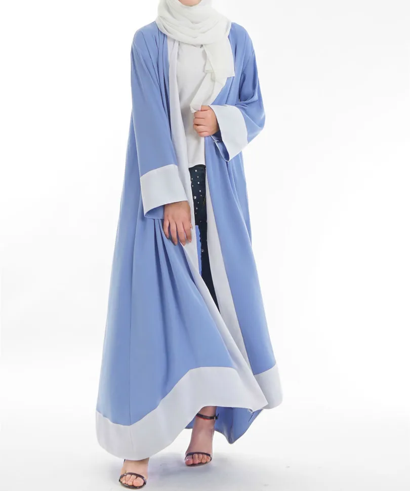 Модные мусульманское платье Абая исламской Костюмы для Для женщин Малайзии