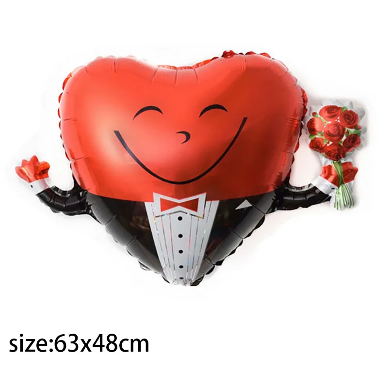 smile face heart 1 шт. 64 см 3D Медвежонок любовь шары сердце Медвежонок фольгированный шар мальчик девочка с днем рождения балоны Свадебная вечеринка Декор надувные игрушки - Цвет: smile face heart