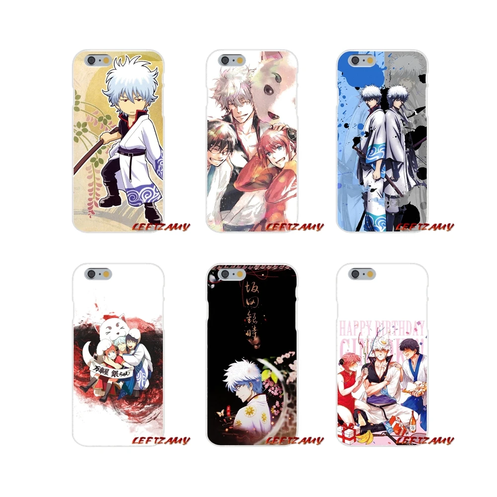 Аксессуары чехлы для телефонов аниме гинтама гинтоки iPhone X XR XS MAX 4 4S 5 5S 5C SE 6 6S 7 8 Plus