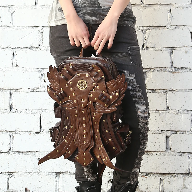 Новое поступление женский рюкзак из искусственной кожи съемный с крыльями