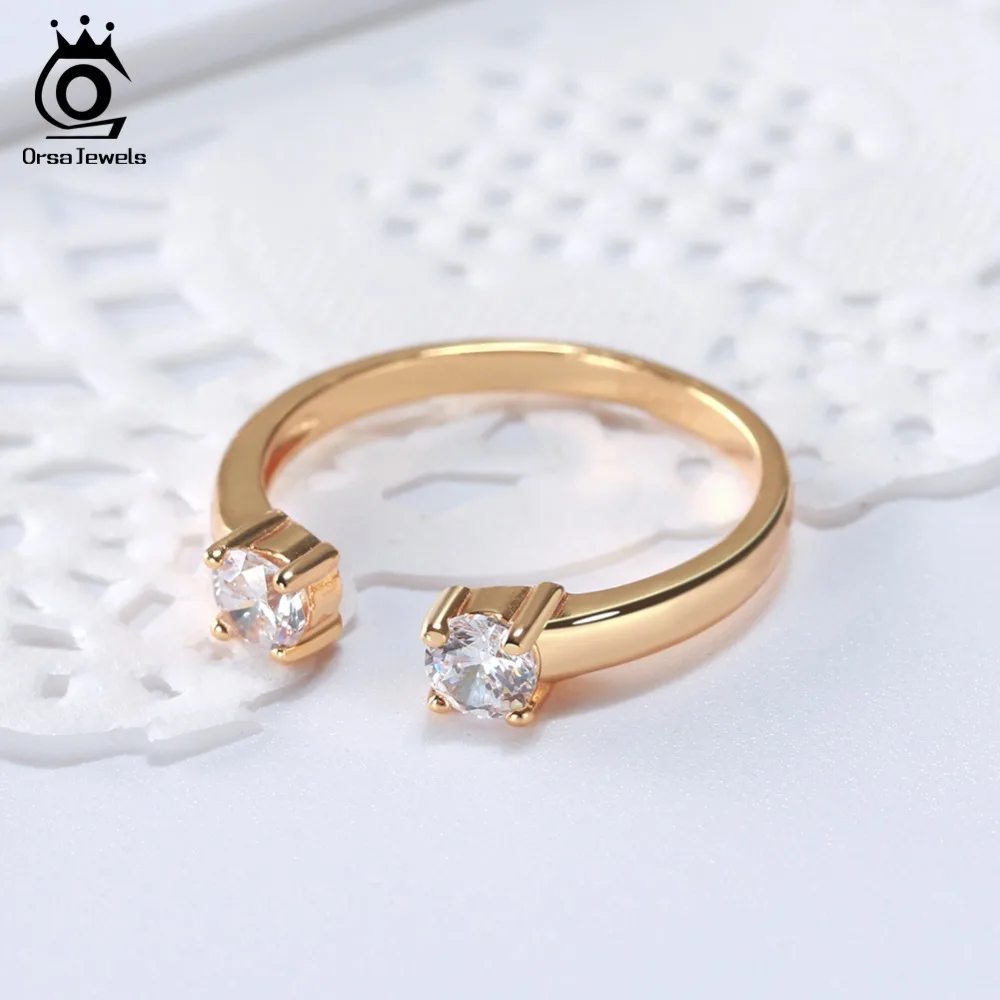 ORSA JEWELS 100% 925 пробы Серебряные кольца регулируемое кольцо для пальцев Цвет