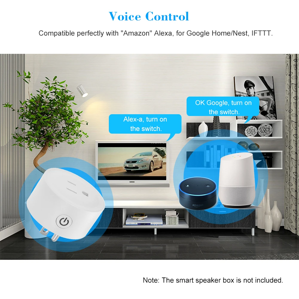 Умная мини розетка с Wi Fi дистанционное управление помощью смартфона функция