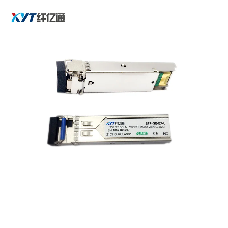 

10Pairs HP H3C Switch Compatible 1310/1550nm(1550/1310nm) 1.25G SFP 20km LC Connector Optic Transceiver Module