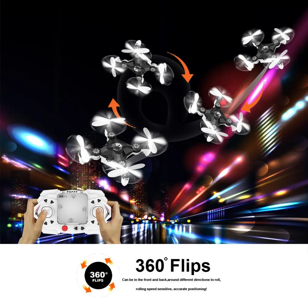 Мини дрона с дистанционным управлением FQ777 FQ11 Складная рукоятка 3D 2 4G 4CH 6 осевой