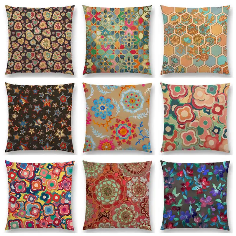 Горячая продажа красочные геометрические узоры Марокканская решетка мозаика