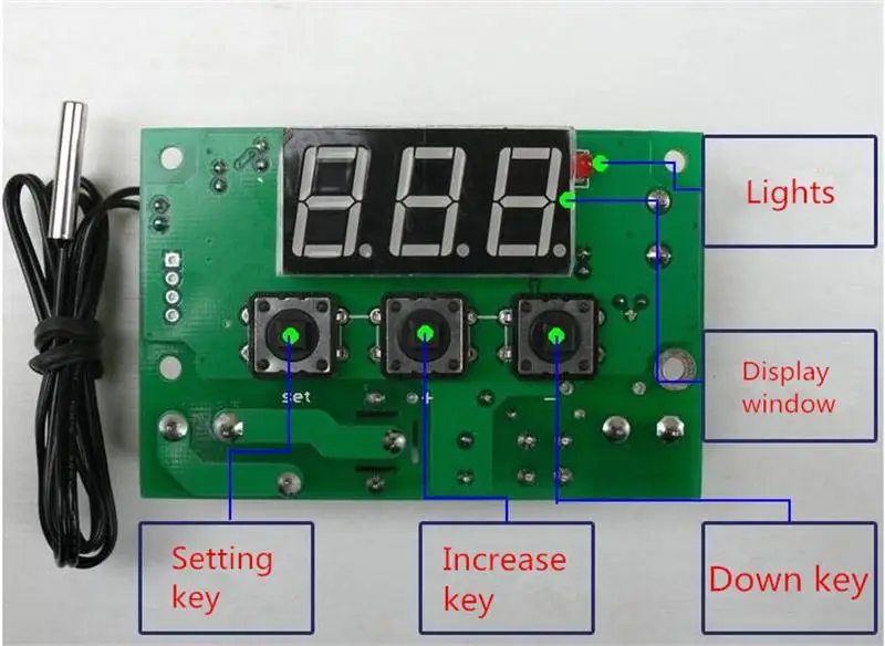 12 В цифровой дисплей интеллектуальный регулятор температуры Высокоточный 0 1