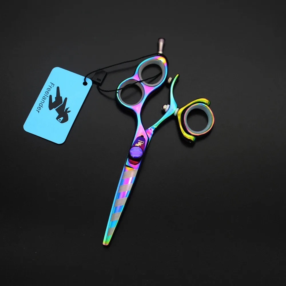 

Freelander imported steel 5.5 inch high-grade color flying shears flat shear hair care tools