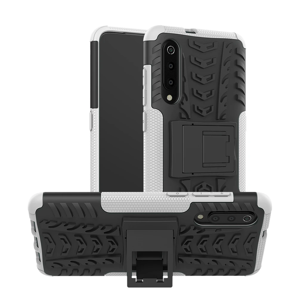 Для Xiaomi Mi 9 SE 8 A2 Lite 6X 5X Pocophone F1 Max 3 2 Чехол жесткий пластиковый мягкий силиконовый гибридный защитный чехол с подставкой PC+ TPU