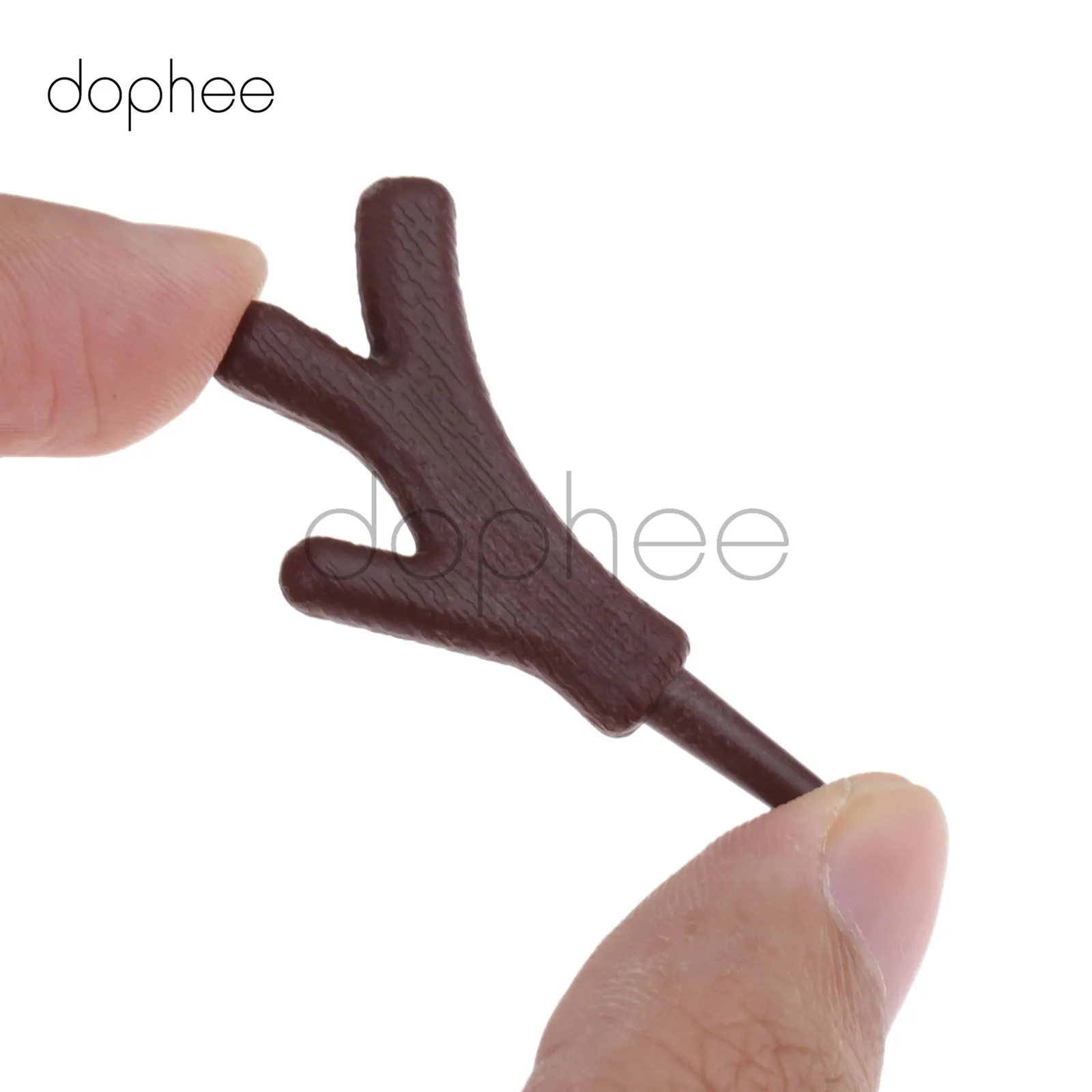 Dophee 20 шт мини пластиковые ветки Рога Снеговик DIY орнамент Рождественский Снеговик украшения Ремесло