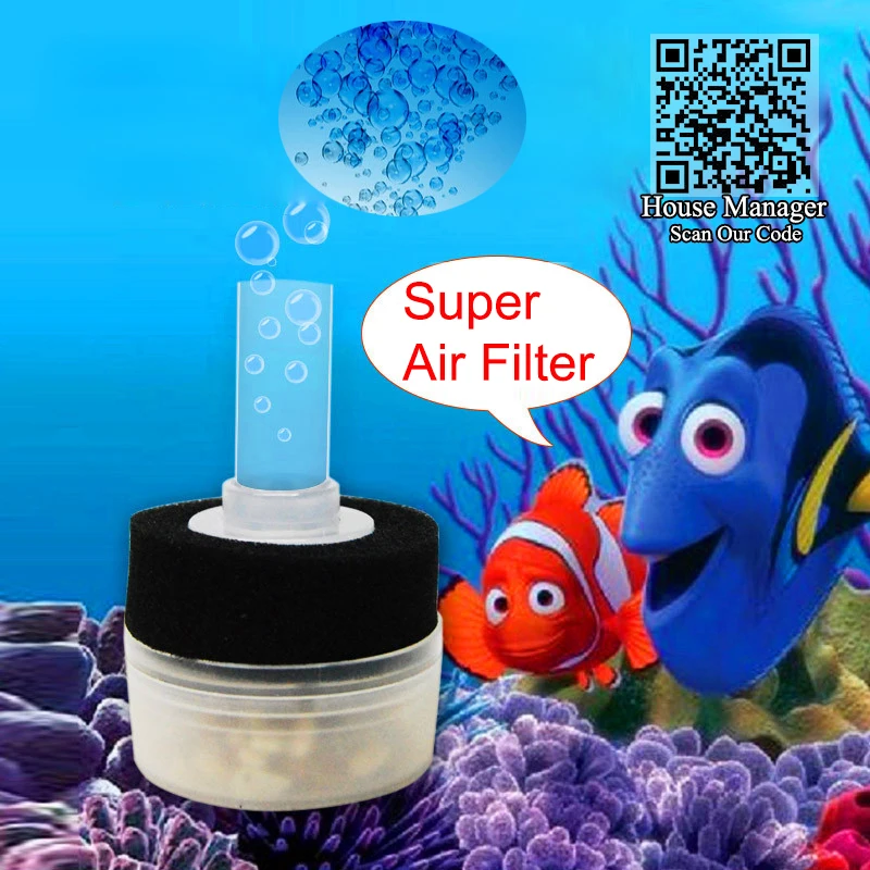 

Fish Tank Sponge Biochemical Filter to work with Air Pump, Air Drive Filtering for Aquarium Fish Accessories, need air NeverElse