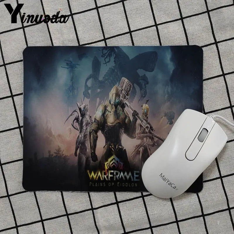 Yinuoda warframe hero игра уникальный настольный коврик игровой коврик против скольжения ноутбука PC коврик для мышки игровой коврик - Цвет: No Lock Edge25x29cm