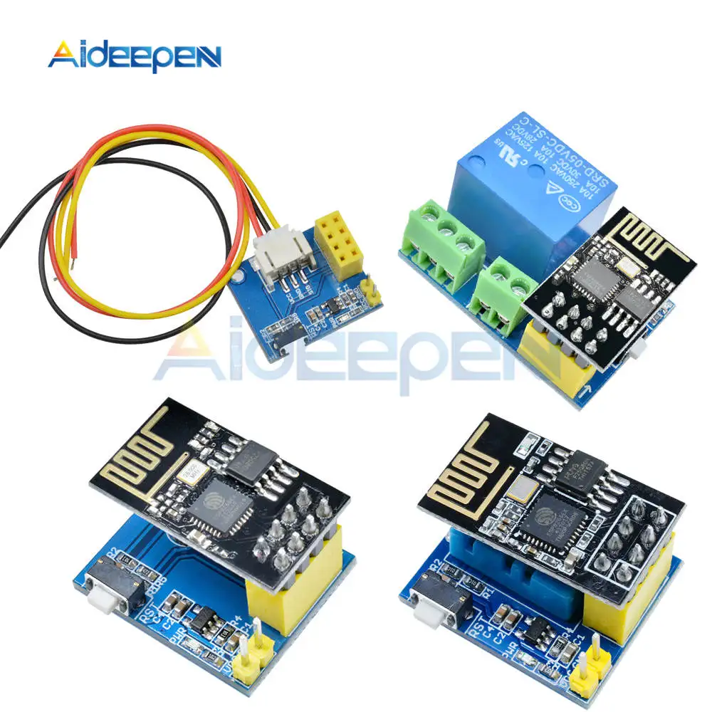 Релейный модуль ESP8266 с Wi Fi 5 В СВЕТОДИОДНЫЙ Модуль DS18B20 DHT11 RGB для умного дома