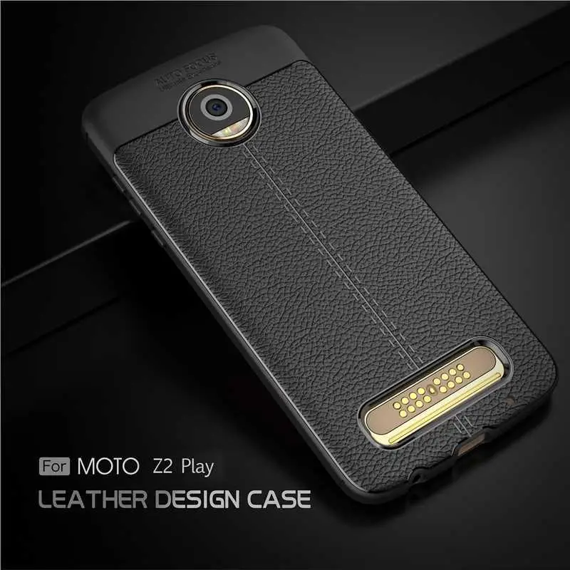 Mokoemi Fashion Lichee Pattern Shock Proof Soft 5.5&quotFor Motorola Moto Z2 Play Case For Phone Cover |
