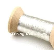 color 1 2 шт./партия, простые черно-белые Золотые Нитки для вышивания, французские нитки для вышивки, ручная работа, натуральные в переходе, 50 м/шт - Цвет: color 1