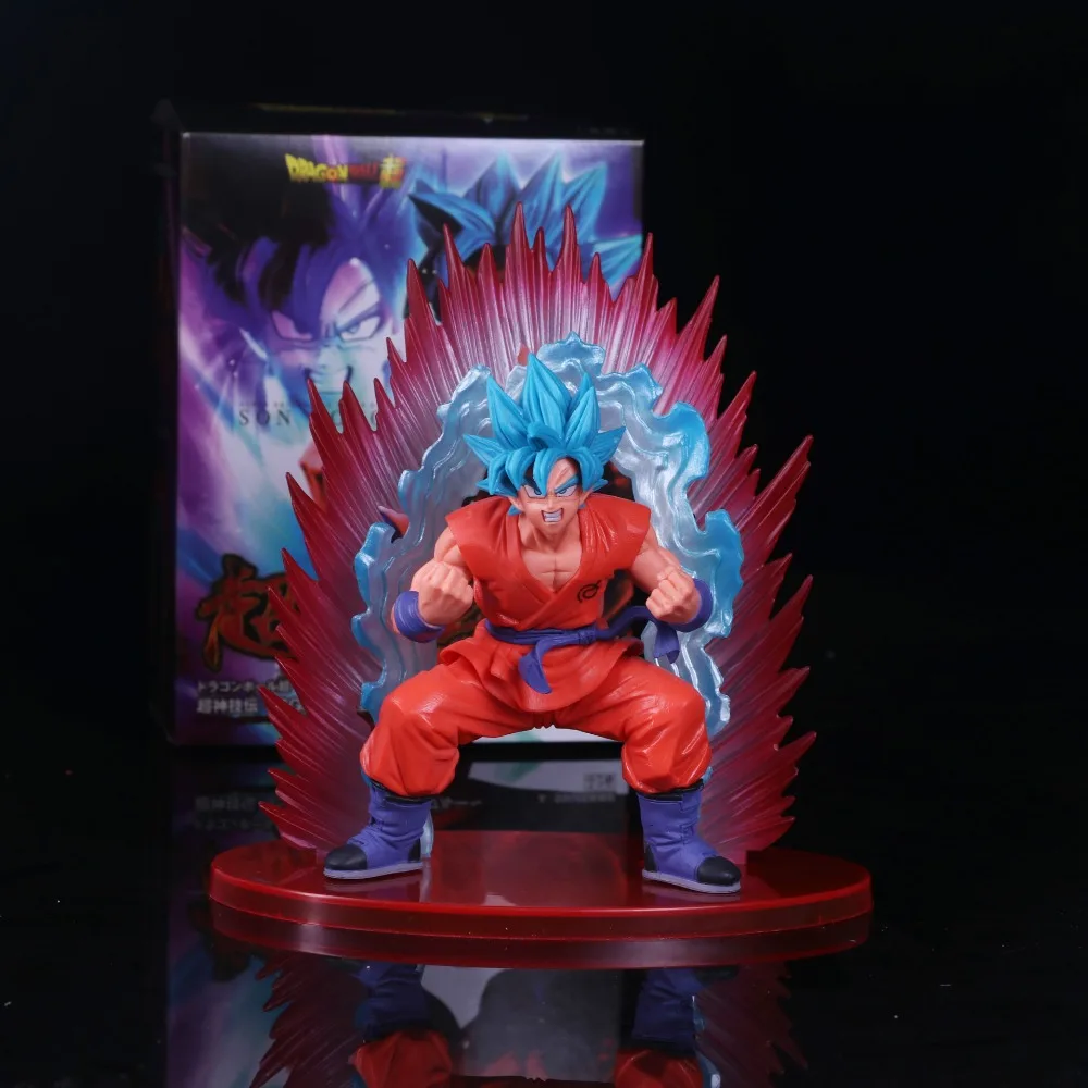 Аниме Dragon Ball Z Resurrection F 20 Супер Saiyan Бог SS Сон Гоку ПВХ фигурка игрушка модель детский подарок