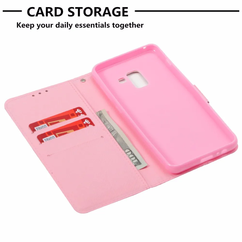 Кожаный чехол для samsung Galaxy A8 2018 SM-A530F 530X Капа Coque Телефон Чехол Wallet откидная крышка