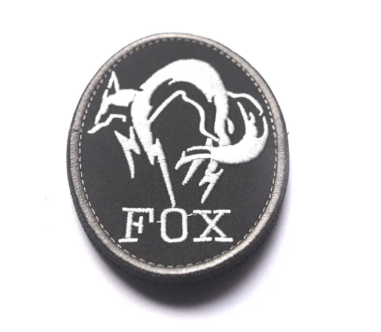 Black Metal Gear Solid MGS FOX HOUND FOXHOUND Special Force Group Ghost вышитая нашивка | Дом и сад