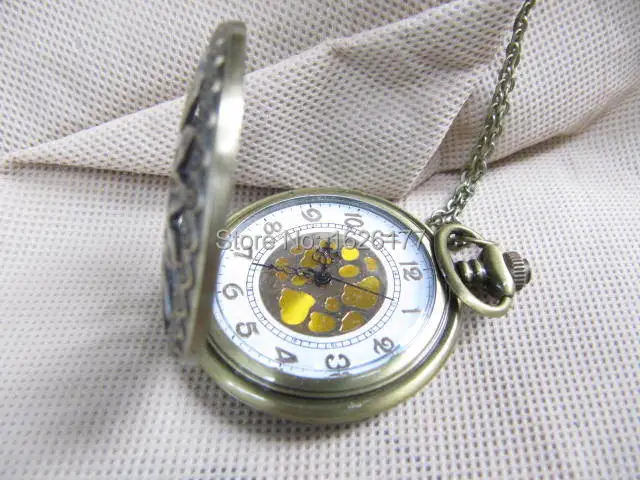 Wholesale ---vintage Quartz Pocket watch necklace Exclusive antique chic elegant watchs steampunk pocket Hollow | Наручные часы