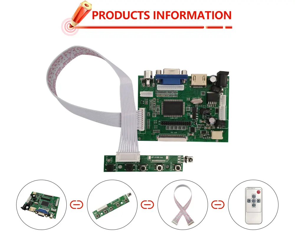 ЖК ttl LVDS плата контроллера HDMI VGA 2AV 50PIN для AT070TN90 92 94 Поддержка автоматически VS-TY2662-V1 драйвер платы