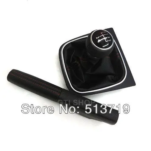 Бесплатная доставка кожа рукоятка рычага переключения передач 5 Скорость с