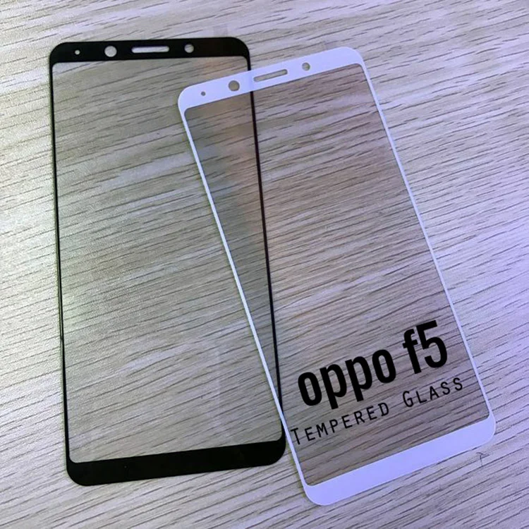 3D закаленное стекло для OPPO F5 Полное покрытие экрана Взрывозащищенная защитная