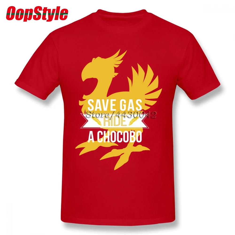 Мужская футболка с коротким рукавом Save Gas Ride A Chocobo Прямая поставка летняя