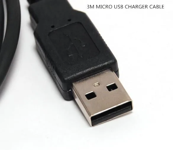 100 шт. 3 м кабель зарядного устройства микро usb для PS4/Для xboxone DUALSHOCK 4 беспроводной