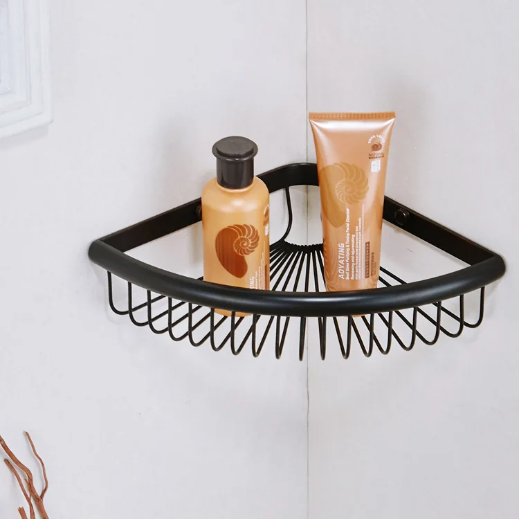 single shelf only Серия FZ, черный матовый толстый набор аксессуаров для ванной комнаты, Полка для полотенец, держатель для бумаги, крючок для одежды 414B - Цвет: single shelf only