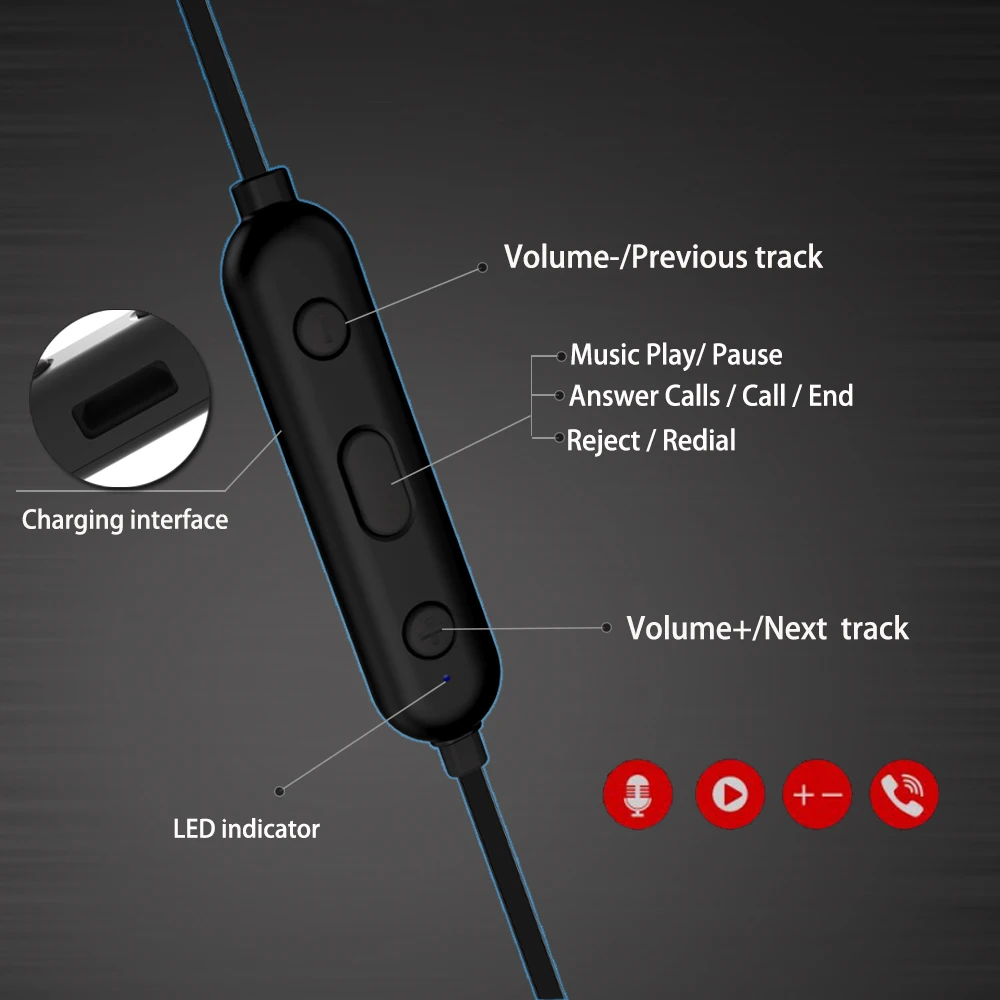 SERVO XS Bass Наушники IPX7 водонепроницаемые спортивные Bluetooth наушники/Беспроводная гарнитура с микрофоном для iPhone xiaomi LG