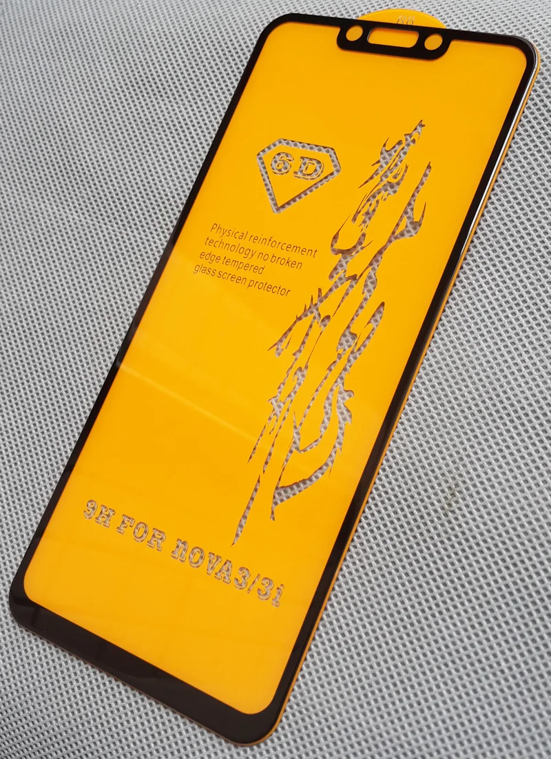 Закаленное стекло на весь экран для Huawei P Smart Plus Nova 4 3 3i 2.5D изогнутое закругленное