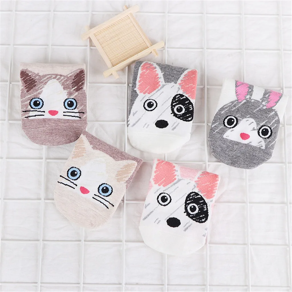 Животное кошка анимационный персонаж милый подарок платье весенние летние носки