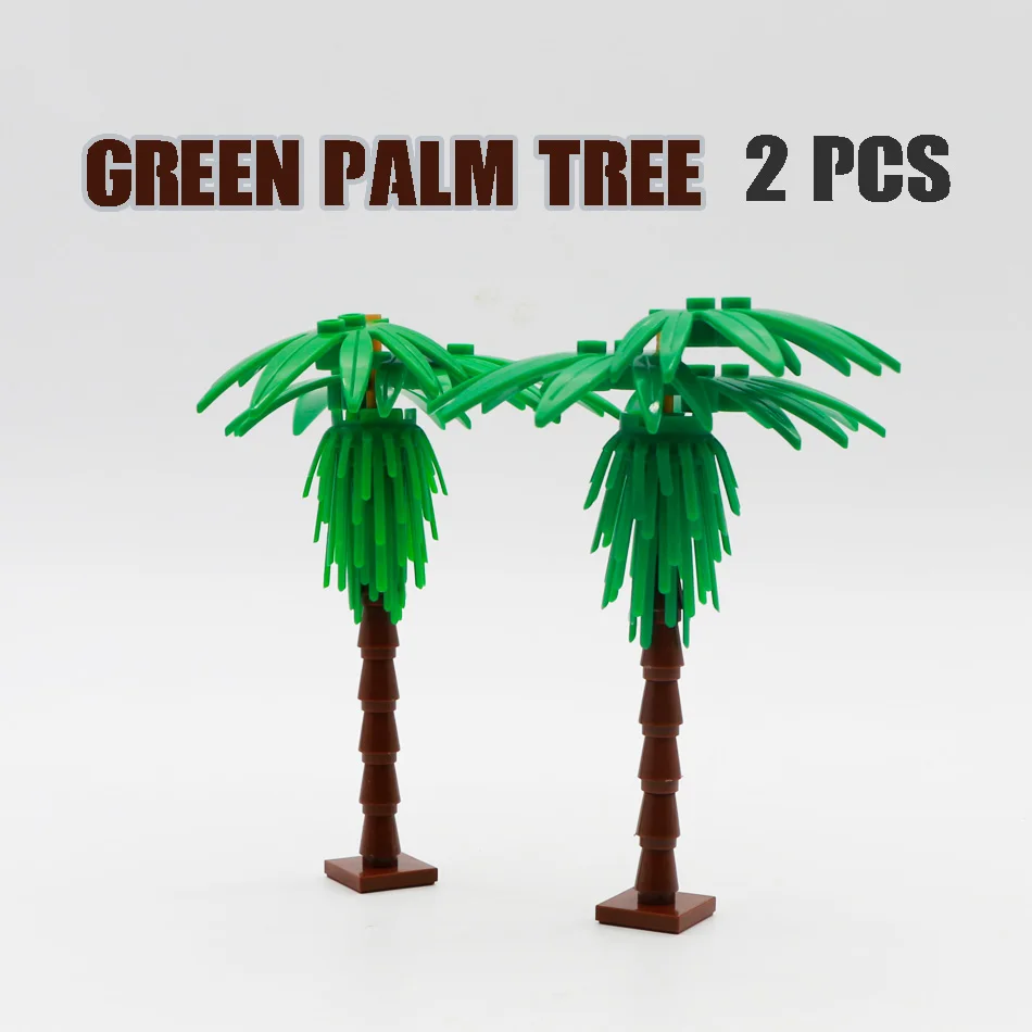 MOC кирпичное дерево городские аксессуары креативные строительные блоки фигурки