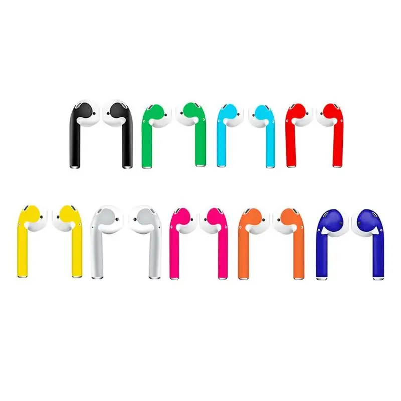 Наушники ПВХ Съемный стикер Клейкая наклейка пленка для Airpods Air Pods наушники