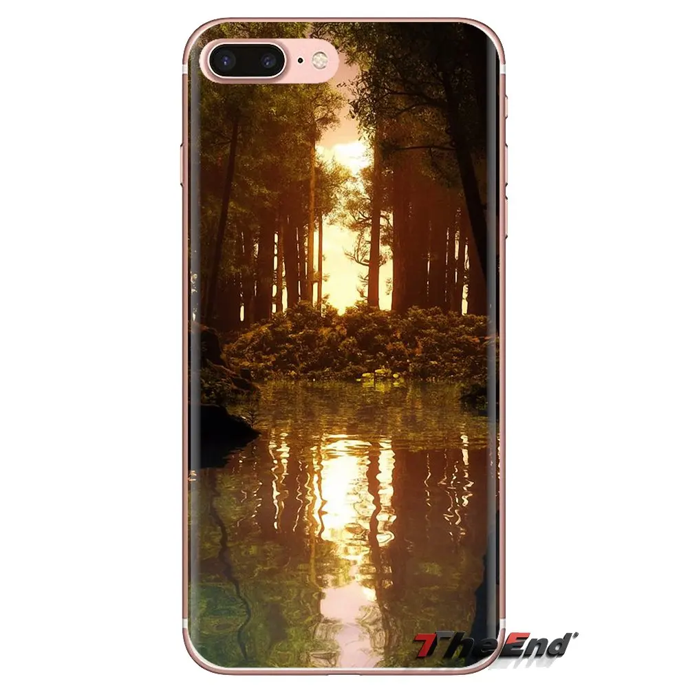 For Samsung Galaxy J1 J2 J3 J4 J5 J6 J7 J8 Plus 2018 Prime 2015 2016 2017 Lake forest nature landscape which Silicone Phone Case |