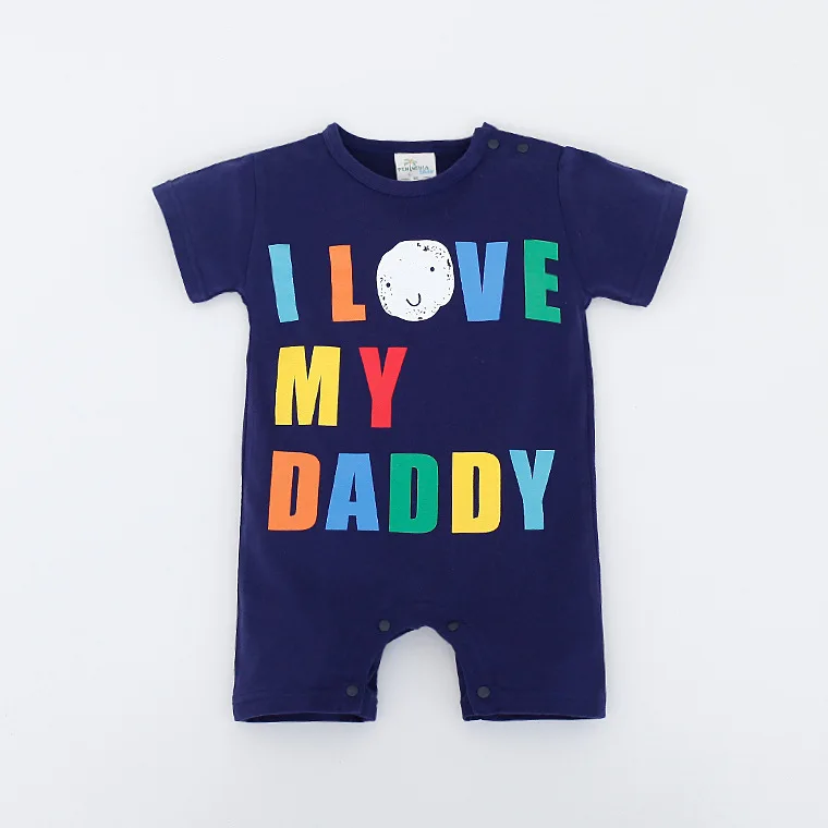 Комбинезоны для новорожденных мальчиков одежда с надписью Love Daddy Mummy летний