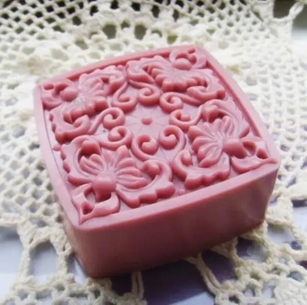 

silicone Soap Making Mould Square round retro pattern Silicone Craft silicone soaps mould DIY Candle Resin Mold mousse mold Soap