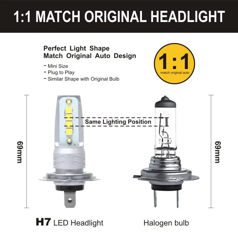 CarTnT 2 шт. H7 H4 фар автомобиля H8 H9 9005 9006 H11 HB3 HB4 3535SMD светодиодный лампы 24 V 2000LM 6500 к авто светодиодный 18 Вт противотуманный фонарь светодиодный лампы