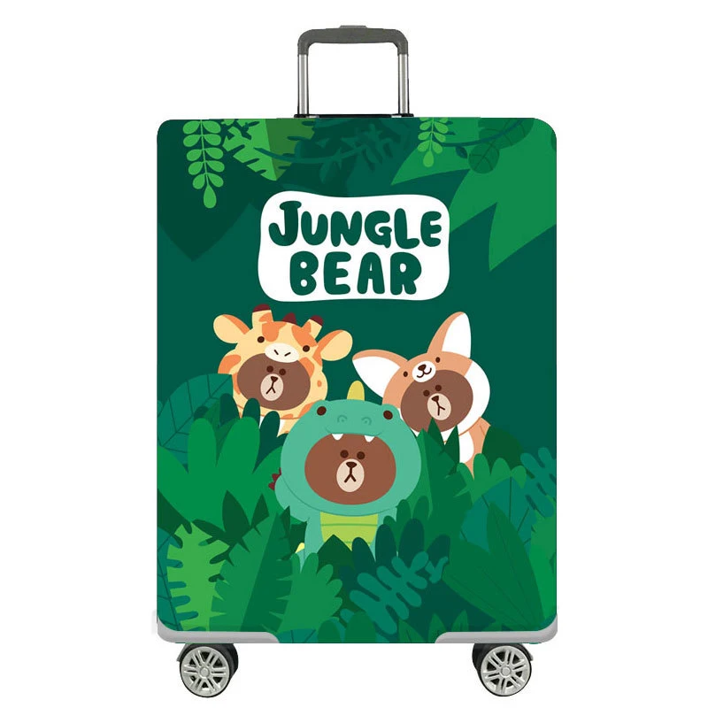 B Luggage cover Уплотненный чехол для багажа, Дорожный чемодан, пылезащитный чехол, высокое качество, аксессуары для путешествий, подходит для чемодана 18-32 дюймов - Цвет: B Luggage cover
