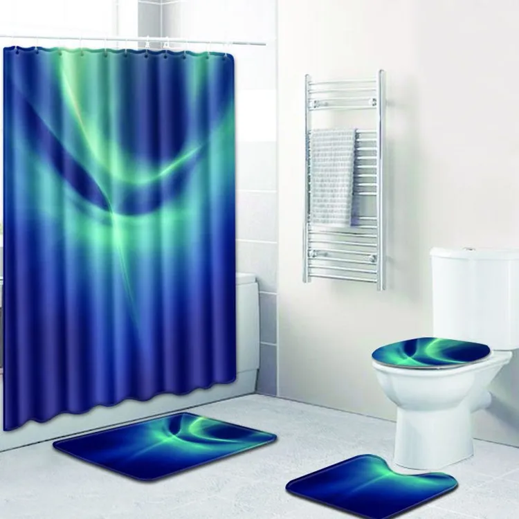 4 шт. мужская маска черный Banyo Paspas ванная комната ковёр Туалет набор ковриков для ванной нескользящие Tapis Salle De Bain Alfombra Bano - Цвет: As Picture