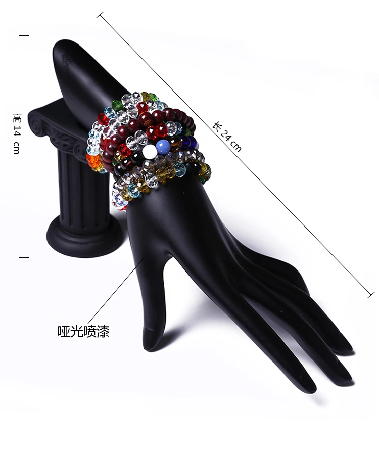 

High Quality Resin Black Female Mannequin Hand For Ring & Jewelry Display, Manikin Dummy Hands
