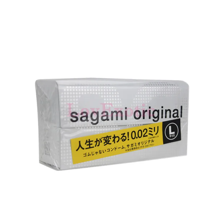 Японский оригинал Sagami 002 L Размеры конечной Новый безлатексный презерватив