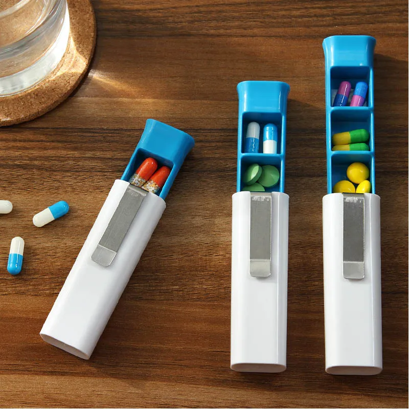 

Medical Kit Portable Three Grid Medicine Box Health Storage Boxes 1 PC Storage Holder Travel Accessories Plastic