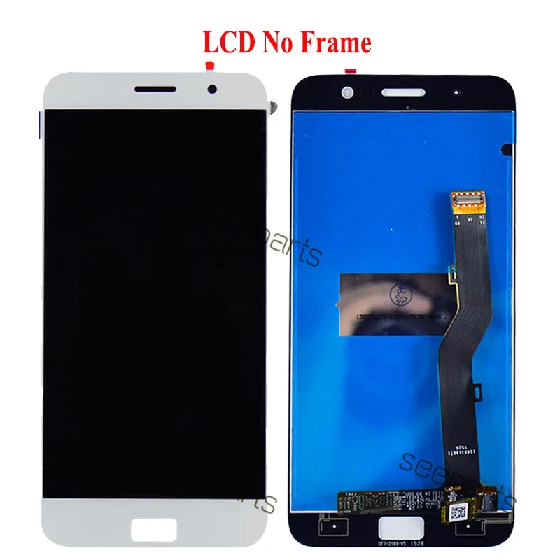5," lenovo ZUK Z1 ЖК-дисплей кодирующий преобразователь сенсорного экрана в сборе с рамкой Z1221 запасные части lenovo ZUK Z1 дисплей