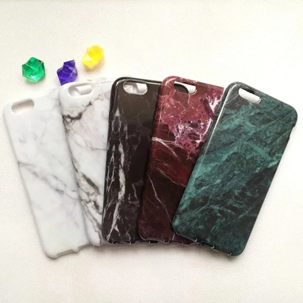 Marble Pattern Phone Case For iPhone 5 5S 6 s 7 8 Plus Cover Women Soft Protective Cases 6S | Мобильные телефоны и