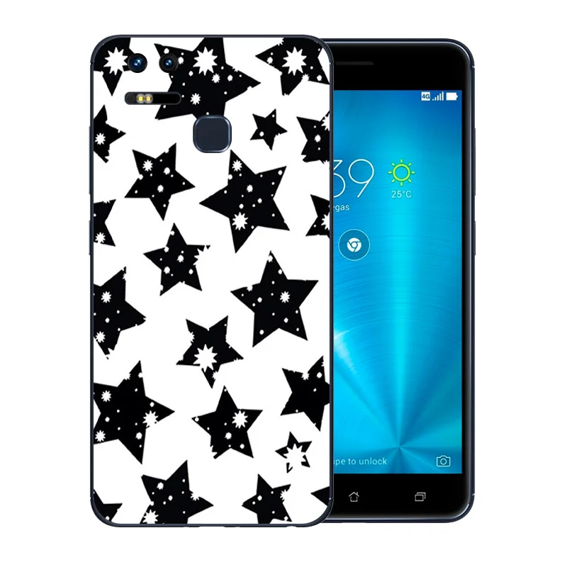 5 5-дюймовый Чехол для Asus Zenfone 3 Zoom ZE553KL Мягкий ТПУ силиконовый чехол с красочным