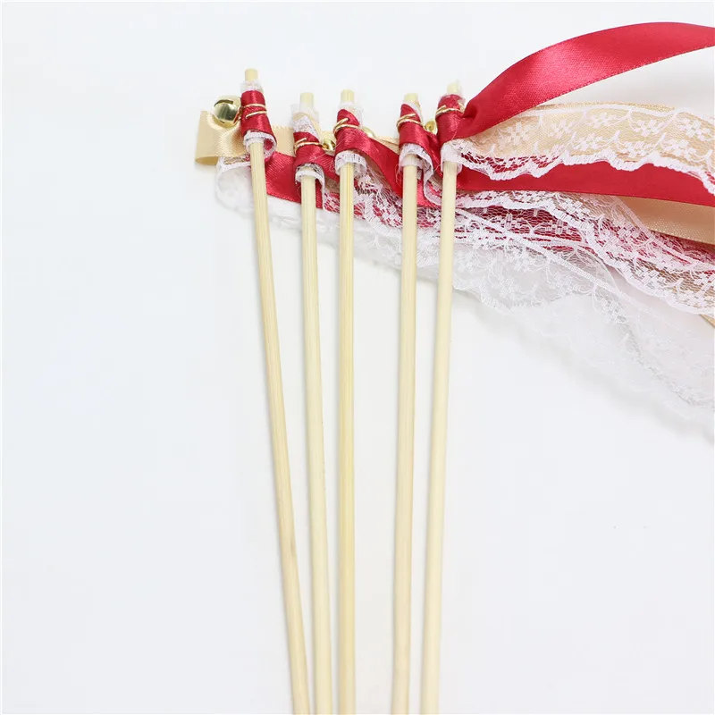 

HOT!!!20pcs/lot Multi Magic Ribbon Wand Fairy fairy Sticks with Bells Streamers Bubbles customized wedding Decoration Supplies
